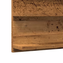 vidaXL Bathroom Mirror Toilet Mirror Washroom Wall Mirror Engineered Wood - old wood - Additional view 7