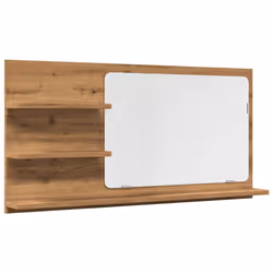 vidaXL Bathroom Mirror Toilet Mirror Washroom Wall Mirror Engineered Wood - artisan oak