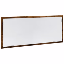 vidaXL LED Bathroom Mirror Washroom Mirror Wall Mounted Mirror Engineered Wood - smoked oak - Additional view 4