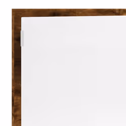 vidaXL LED Bathroom Mirror Washroom Mirror Wall Mounted Mirror Engineered Wood - smoked oak - Additional view 8