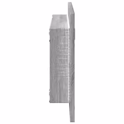 vidaXL LED Bathroom Mirror Washroom Mirror Wall Mounted Mirror Engineered Wood - grey sonoma - Additional view 6