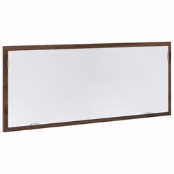 vidaXL LED Bathroom Mirror Washroom Mirror Wall Mounted Mirror Engineered Wood - brown oak - Additional view 4