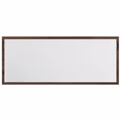 vidaXL LED Bathroom Mirror Washroom Mirror Wall Mounted Mirror Engineered Wood - brown oak - Additional view 5