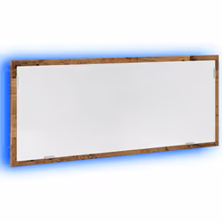 vidaXL LED Bathroom Mirror Washroom Mirror Wall Mounted Mirror Engineered Wood - old wood