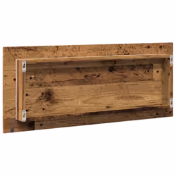 vidaXL LED Bathroom Mirror Washroom Mirror Wall Mounted Mirror Engineered Wood - old wood - Additional view 6