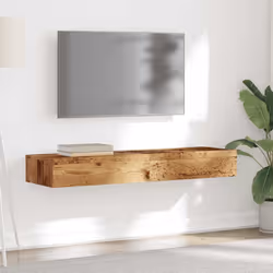 vidaXL TV Cabinets with LED Lights TV Stand TV Unit Media Unit 2 pcs Old Wood - Additional view 4