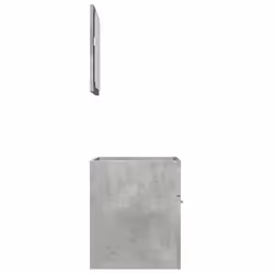 vidaXL Bathroom Furniture Set 2 Piece Cabinet Concrete Grey Engineered Wood - Additional view 5