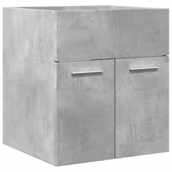 vidaXL Bathroom Furniture Set 2 Piece Cabinet Concrete Grey Engineered Wood - Additional view 9
