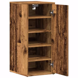 vidaXL Shoe Cabinet Shoe Storage Rack Organiser Shoe Cupboard Engineered Wood - old wood, 1 pcs - Additional view 4