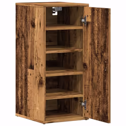 vidaXL Shoe Cabinet Shoe Storage Rack Organiser Shoe Cupboard Engineered Wood - old wood - Additional view 5