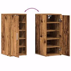 vidaXL Shoe Cabinet Shoe Storage Rack Organiser Shoe Cupboard Engineered Wood - old wood - Additional view 8