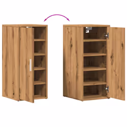 vidaXL Shoe Cabinet Shoe Storage Rack Organiser Shoe Cupboard Engineered Wood - artisan oak - Additional view 8