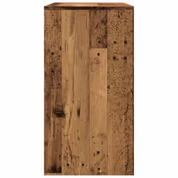 vidaXL Console Table Hallway Tea End Table Side Table for Under Mirror Steel - old wood - Additional view 5