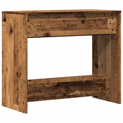 vidaXL Console Table Hallway Tea End Table Side Table for Under Mirror Steel - old wood - Additional view 6