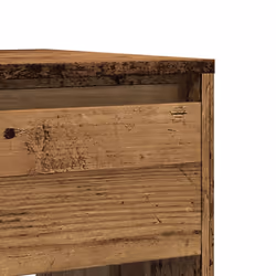 vidaXL Console Table Hallway Tea End Table Side Table for Under Mirror Steel - old wood - Additional view 7