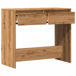 vidaXL Console Table Hallway Tea End Table Side Table for Under Mirror Steel - artisan oak - Additional view 4