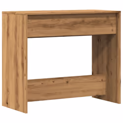 vidaXL Console Table Hallway Tea End Table Side Table for Under Mirror Steel - artisan oak - Additional view 6
