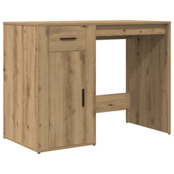 vidaXL Desk Office Table Computer Desk Study Working Table Engineered Wood - artisan oak
