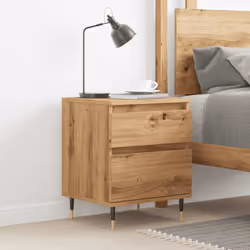 vidaXL Bedside Cabinet Nightstand Bed Side Table Artisan Oak Engineered Wood - artisan oak, 1 pcs