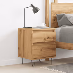 VidaXL 857419 nightstand/bedside table Oak - Additional view 3