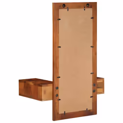 vidaXL Wall Mirror with Drawers 60x33x90 cm Solid Wood Acacia mirror - Additional view 4
