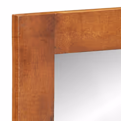 vidaXL Wall Mirror with Drawers 60x33x90 cm Solid Wood Acacia mirror - Additional view 5