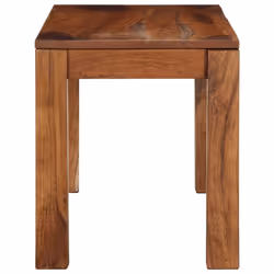 vidaXL Bench Entrance Hallway Bench Dining Bench Seat Grey Solid Sheesham Wood - 110 cm