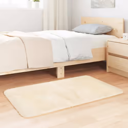 vidaXL Shaggy Rug High Pile NAVARRA Polyester Area Rug - cream, 60 x 100 cm