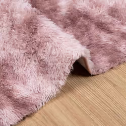 vidaXL Shaggy Rug High Pile NAVARRA Polyester Area Rug - dusty pink, 60 x 100 cm - Additional view 4