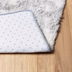 vidaXL Shaggy Rug High Pile NAVARRA Polyester Area Rug - light grey, 60 x 100 cm - Additional view 5