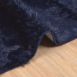 vidaXL Shaggy Rug High Pile NAVARRA Polyester Area Rug - navy, 60 x 100 cm - Additional view 4