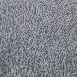 vidaXL Shaggy Rug High Pile NAVARRA Polyester Area Rug - silver grey, 60 x 100 cm - Additional view 8