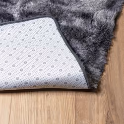 vidaXL Shaggy Rug High Pile NAVARRA Polyester Area Rug - dark grey, 80 x 150 cm - Additional view 5