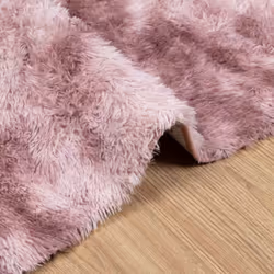 vidaXL Shaggy Rug High Pile NAVARRA Polyester Area Rug - dusty pink, 80 x 150 cm - Additional view 4