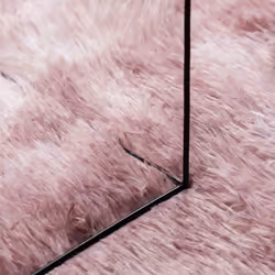 vidaXL Shaggy Rug High Pile NAVARRA Polyester Area Rug - dusty pink, 80 x 150 cm - Additional view 6