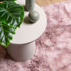 vidaXL Shaggy Rug High Pile NAVARRA Polyester Area Rug - dusty pink, 80 x 150 cm - Additional view 7