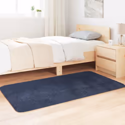 vidaXL Shaggy Rug High Pile NAVARRA Polyester Area Rug - navy, 80 x 150 cm