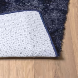 vidaXL Shaggy Rug High Pile NAVARRA Polyester Area Rug - navy, 80 x 150 cm - Additional view 5