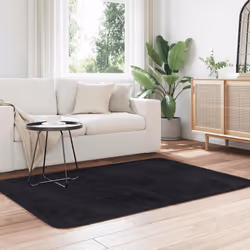 vidaXL Shaggy Rug High Pile NAVARRA Polyester Area Rug - black, 120 x 170 cm - Additional view 2