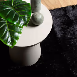 vidaXL Shaggy Rug High Pile NAVARRA Polyester Area Rug - black, 120 x 170 cm - Additional view 7