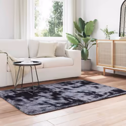 vidaXL Shaggy Rug High Pile NAVARRA Polyester Area Rug - dark grey, 120 x 170 cm - Additional view 2