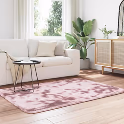 vidaXL Shaggy Rug High Pile NAVARRA Polyester Area Rug - dusty pink, 120 x 170 cm