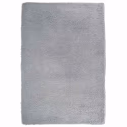 vidaXL Shaggy Rug High Pile NAVARRA Polyester Area Rug - silver grey, 120 x 170 cm