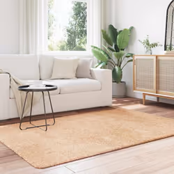vidaXL Shaggy Rug High Pile NAVARRA Polyester Area Rug - beige, 130 x 200 cm