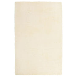 vidaXL Shaggy Rug High Pile NAVARRA Polyester Area Rug - cream, 130 x 200 cm