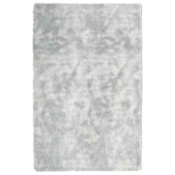 vidaXL Shaggy Rug High Pile NAVARRA Polyester Area Rug - light grey, 130 x 200 cm