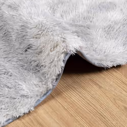 vidaXL Shaggy Rug High Pile NAVARRA Polyester Area Rug - light grey, 130 x 200 cm - Additional view 4