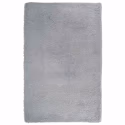 vidaXL Shaggy Rug High Pile NAVARRA Polyester Area Rug - silver grey, 130 x 200 cm