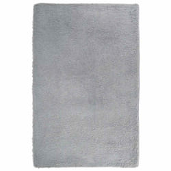 vidaXL Shaggy Rug High Pile NAVARRA Polyester Area Rug - silver grey, 130 x 200 cm