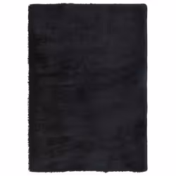 vidaXL Shaggy Rug High Pile NAVARRA Polyester Area Rug - black, 160 x 230 cm